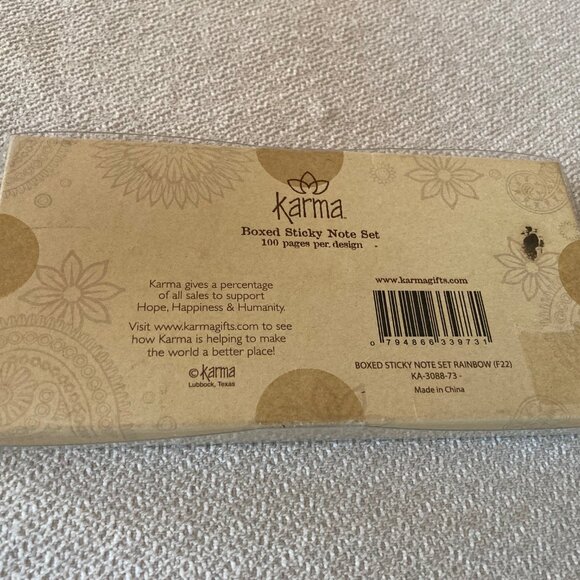 Karma Sticky Note Set “Rainbow” - Picture 5 of 9